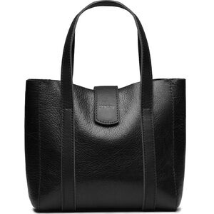 LYNDON Debrah Leather Mini Tote pebbled black